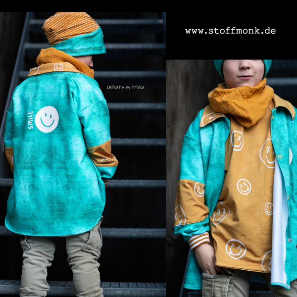 Eigenproduktion BIO Jersey  " KONFETTI GELB "